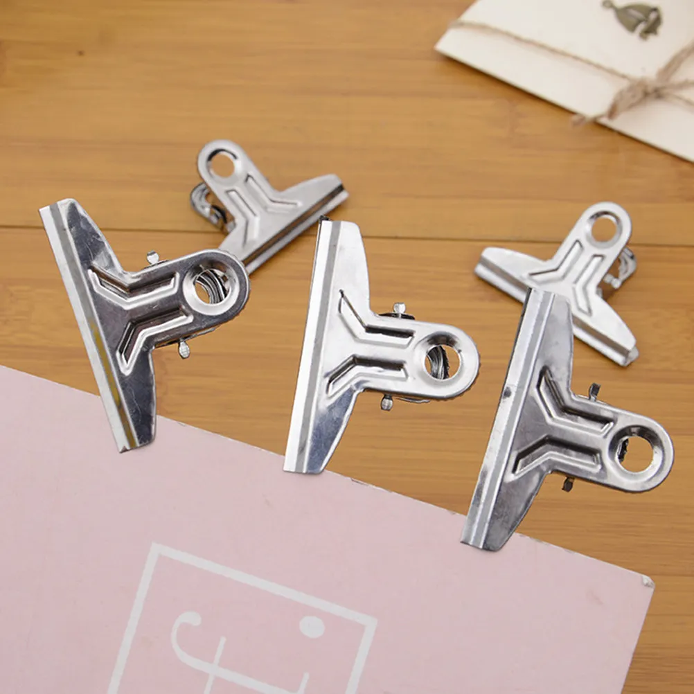 10Pcs 프리미엄 스테인레스 스틸 가방 클립 식품 저장용 녹슬지 않는 칩 가방..
