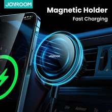 Joyroom Magnetic Car Phone Holder Wireless Charger For iPhone 13 12 Pro Max Fast Charging Car Charger Holder With Blue Light