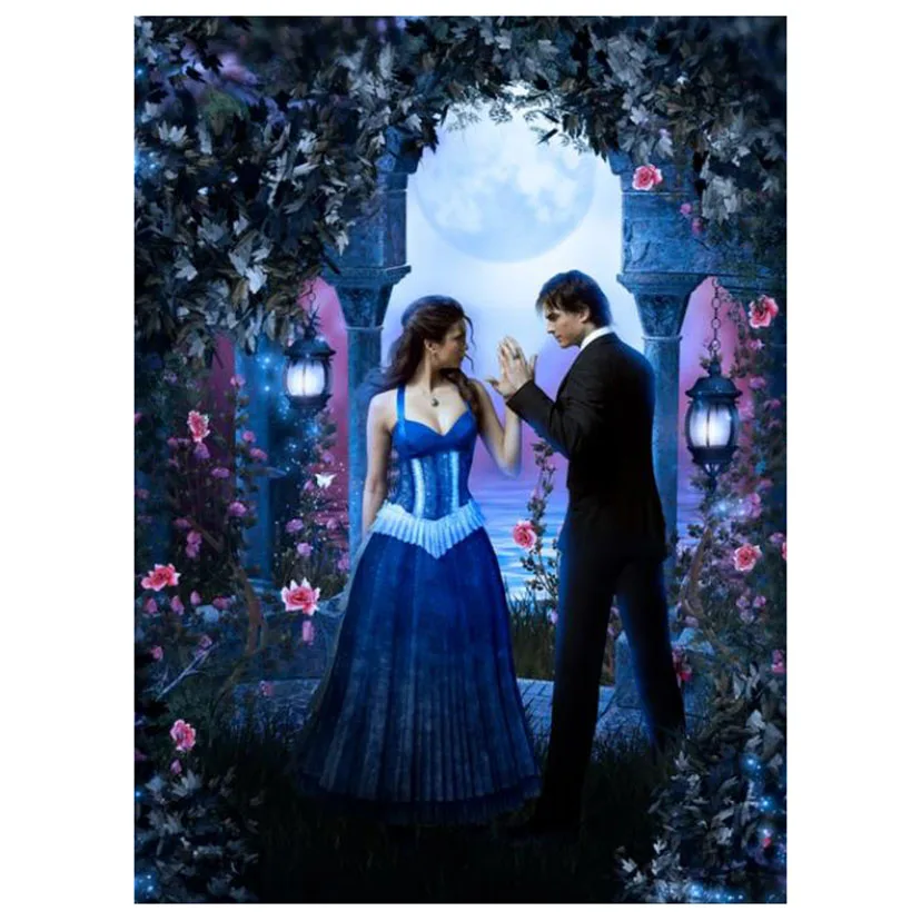 5D Fai Da Te Pieno Trapano Diamante Pittura The Vampire Diaries Immagine Diamante Ricamo Kit Punto Croce Per La Decorazione Domestica Arte Kb0506