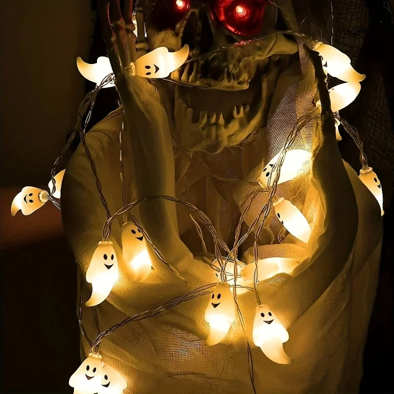 Battery Powered Halloween String Lights - Indoor Outdoor Party Decor
