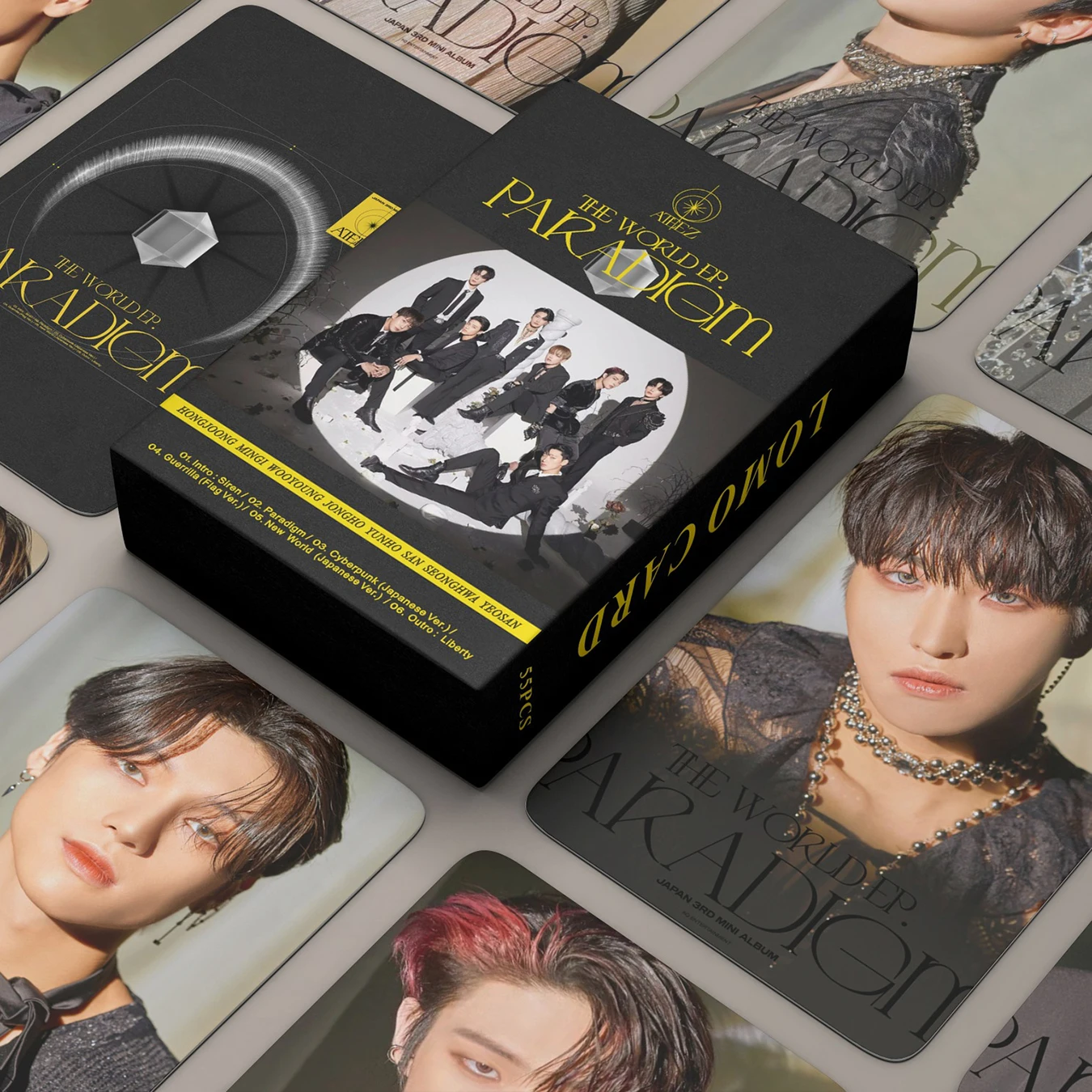 

55pcs/set Kpop ATEEZ BEYOND Lomo Cards High quality HD photocard for fans collection Gift K-pop ATEEZ Celebrate album Postcard