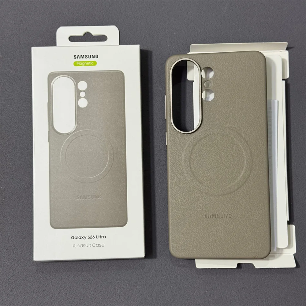 Leather Magnetic Phone Case with Magsafe Wireless Charging Compatibility