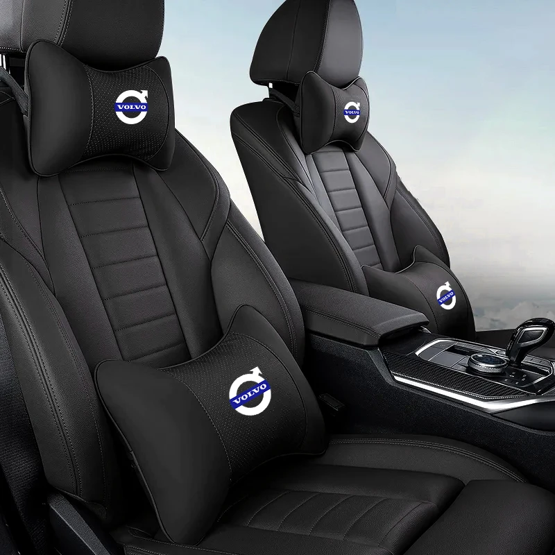Car Pillow Car Headrest Memory Foam Pillow Car Neck Pillow Car Lumbar Cushion Car Lumbar Pillow Lumbar Support Pillow Car Headrest Neck Pillow Car Interior Pillows Auto Waist Cushion For Volvo XC90 V90 V60 XC60 V40 S80 S60 S90 C40 XC40 V70 XC70