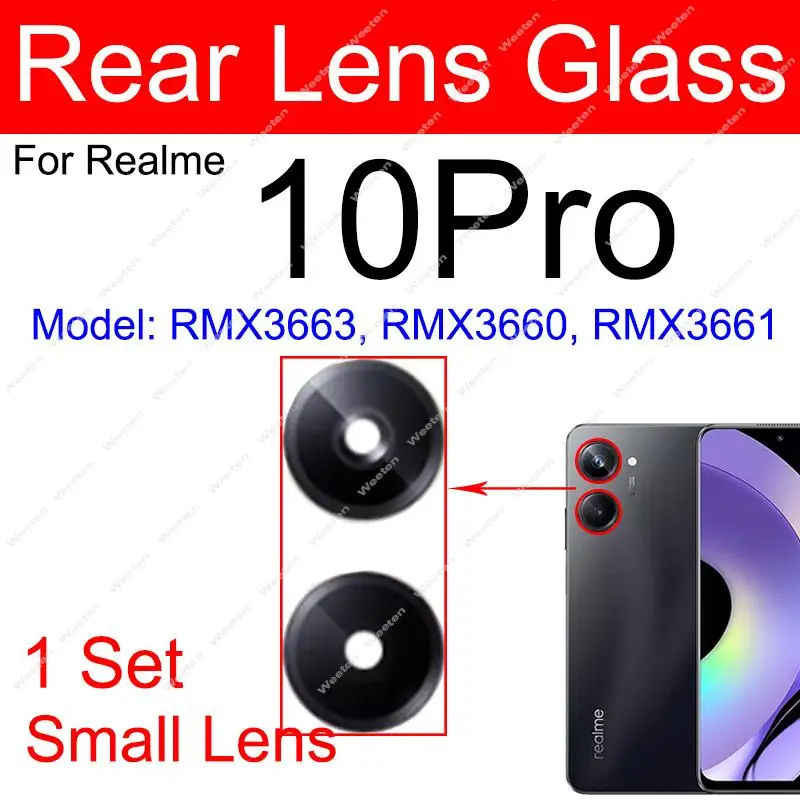 Rear Camera Lens Glass with Adhesive Replacement
