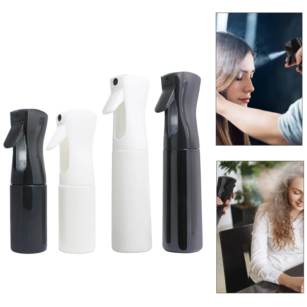 

200ml/300ml Continuous Spray Bottle Empty Ultra Fine Plastic Water Mist Sprayer For Hairstyling, Cleaning, Salons, Plants