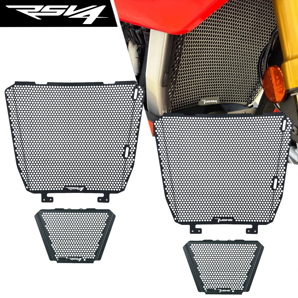 

For Aprilia Tuono V4 1100 RR Factory RSV4 1000 APRC RF 1100RR Motorcycle Radiator Guard Grille Cover Protector oil cooler Cover