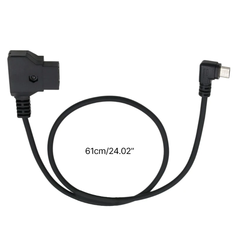Dtap to Type C Cable,Camera Battery Power Supply Cord D Tap Input to USB C Output Charging Wire Line for V Mount Battery