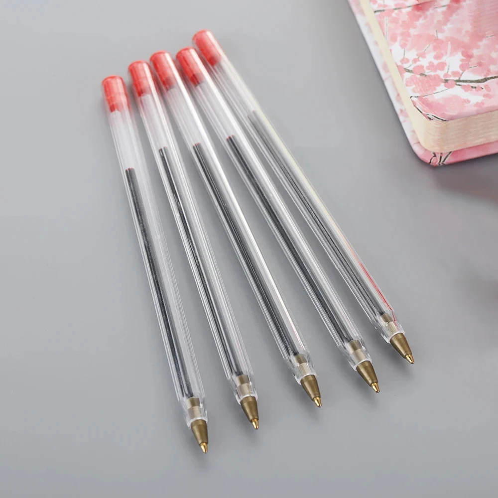 Ballpoint Pens Bulk Pack 5/10/20Pcs 1.0mm Gel Ink Black Red Blue for Students Office Use Signing Writing Stationery Accessories