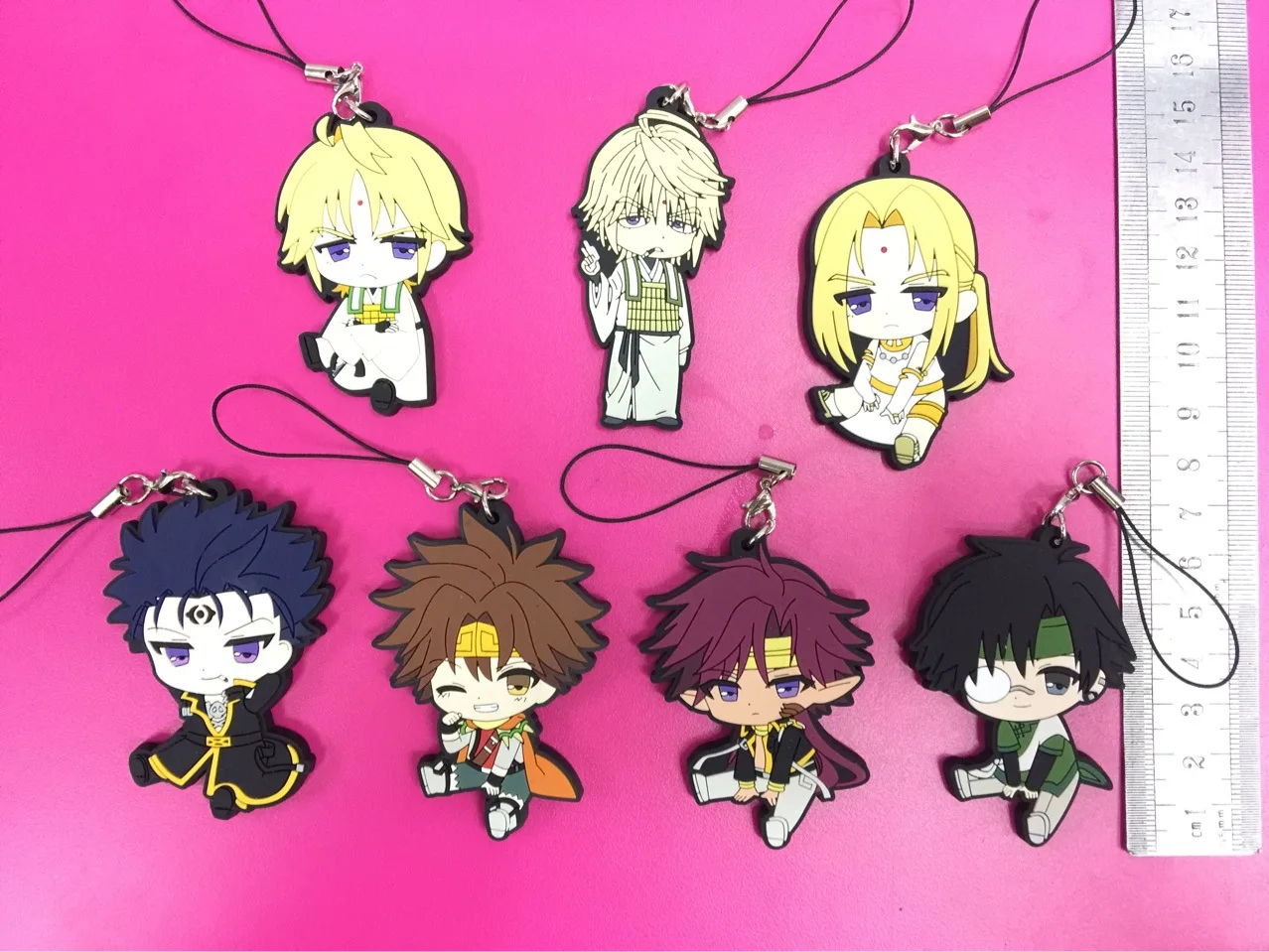 

Anime RELOAD BLAST Model Doll Pendant Genjyo Sanzo Son Goku Kou GaiJi CHO HAKKAI SHA GOJEYO Keychain Phone Strap PVC Toy Keyring