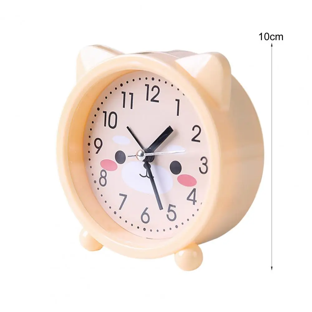 Alarm Clock Cute Cartoon Shape Silent Movement Battery Powered Portable Alarm Clock Bedroom Decoration 6