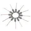 New 10/20pcs Carbon Brushes Wire Leads Generator Generic Electric Motor Brush Replacement 4.5 x 6.5 x 20mm 3