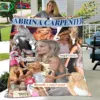 Pop Female Singer S-Sabrina Carpenter Four Seasons Blanket Sofa Cover Travel Bed Plush Blanket Travel Office Break Blanket Gift 1