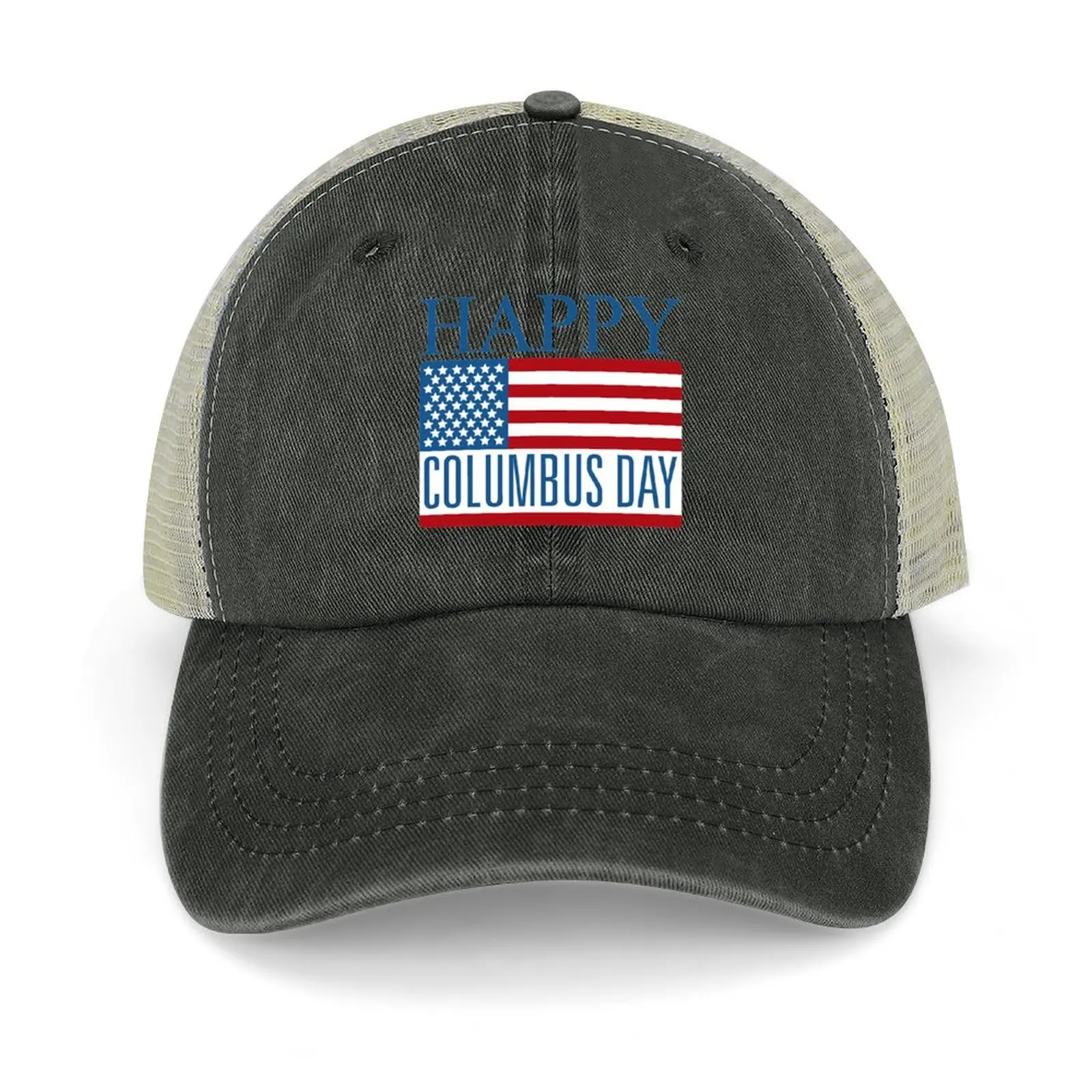 

Columbus Day Cowboy Hat Trucker Cap Trucker Hat Sports Cap Women's Beach Men's