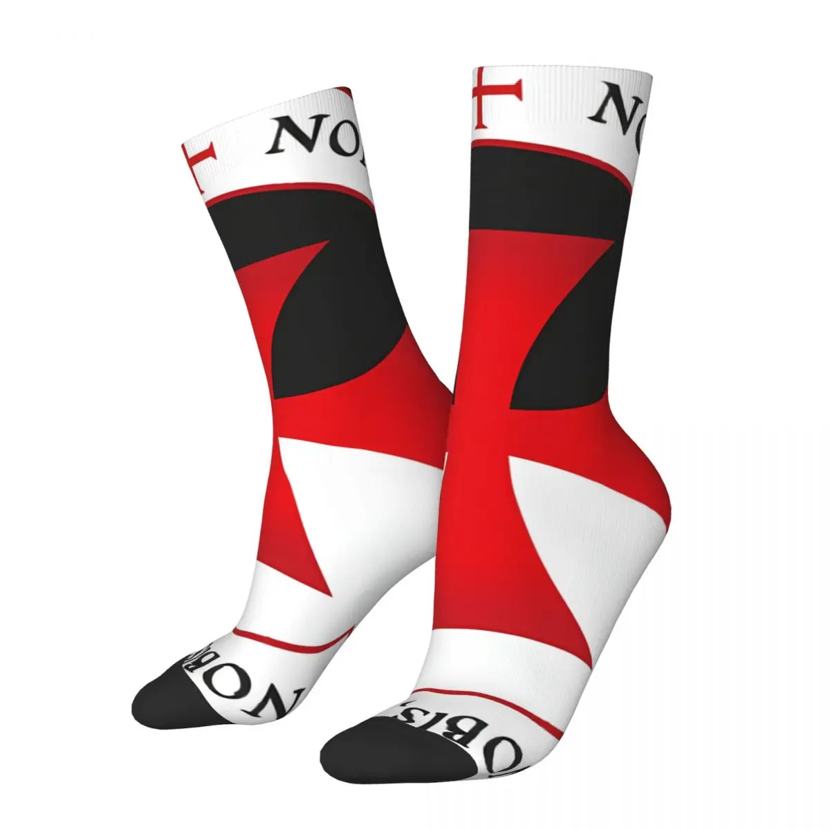 

The Knights Templar Cross Christian Vintage Freemason Gold Square Compass Street Style Crazy Crew Sock Gift Pattern Printed
