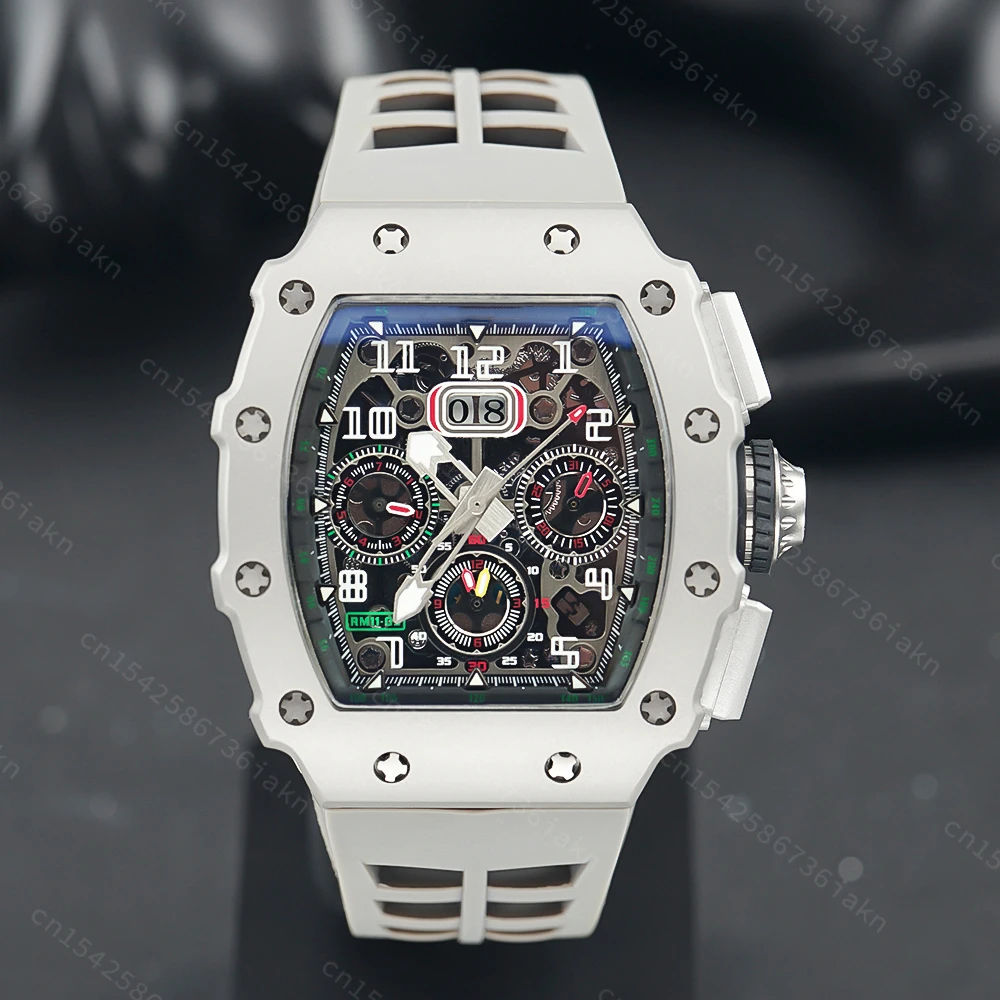 2022 Fashion New Men's Automatic Watch Stainless Steel Material Rubber Strap Sapphire Glass Mirror Casual Sports Waterproof