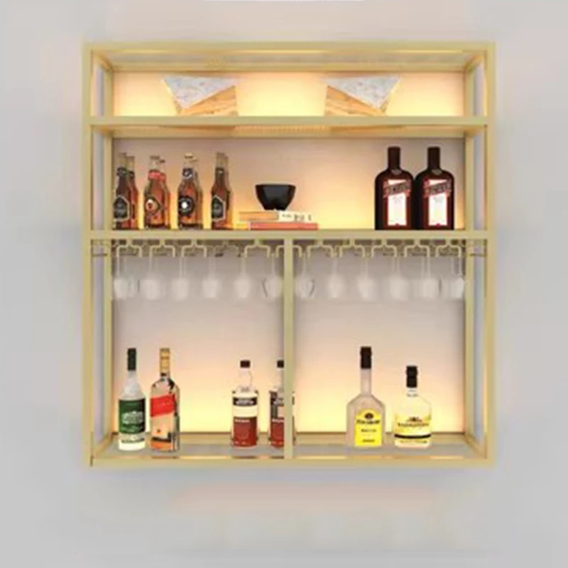 

Buffet Whisky Salon Wine Cabinets Storage Metal Cocktail Unique Bar Cabinet Retail Modern Cellar Stojak Na Wino Club Furniture