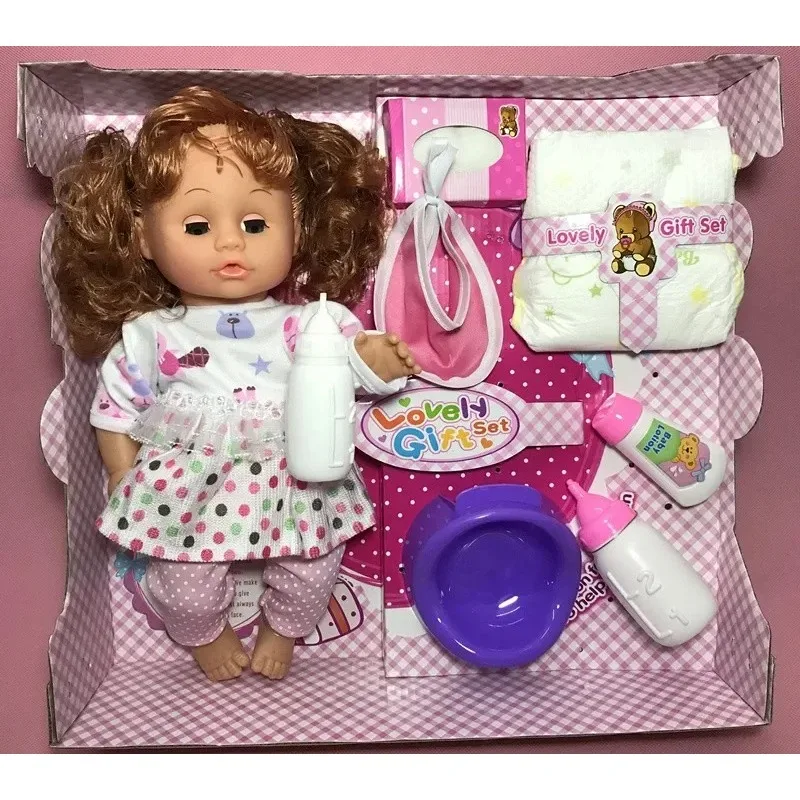32cm Simulation Baby Play House Toy Blinking Drinking Water Going To The Bathroom and Talking Model Baby Doll Girl Brithday Gift - 2