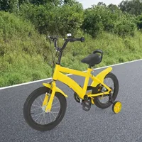 Vélo pour enfants de 14 pouces avec roues d'apprentissage amovibles, hauteur de selle réglable de 16,9 à 19,3 pouces, cadre robuste pour garçons, filles et tout-petits 5