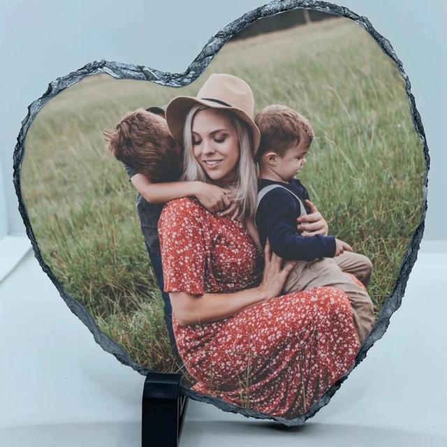 Blank Sublimation Heart Slate Photo Frame Popular Picture Frame