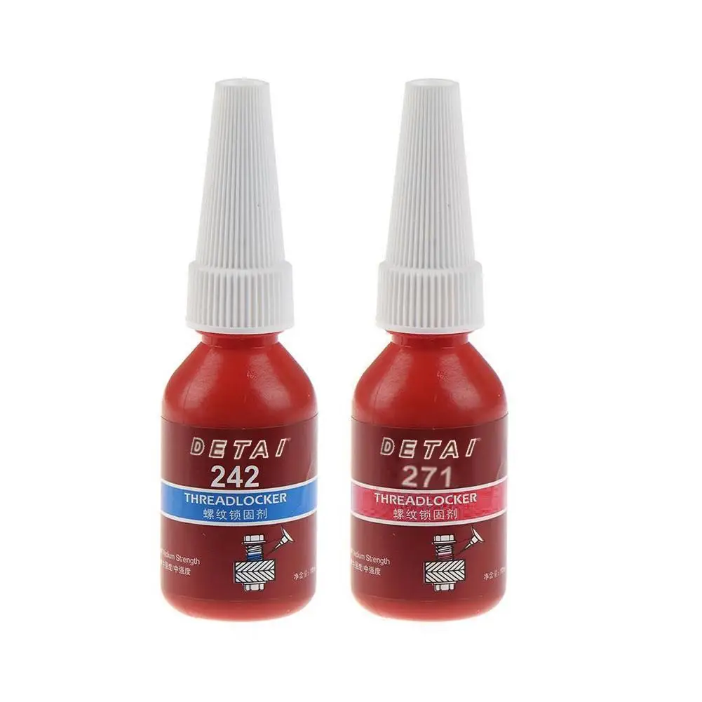 10ml Thread Locking Glue 242/271 Screw Glue Tightening Screws Prevent Loosening Rusting Caulking Temperature Resistance Anaerobi