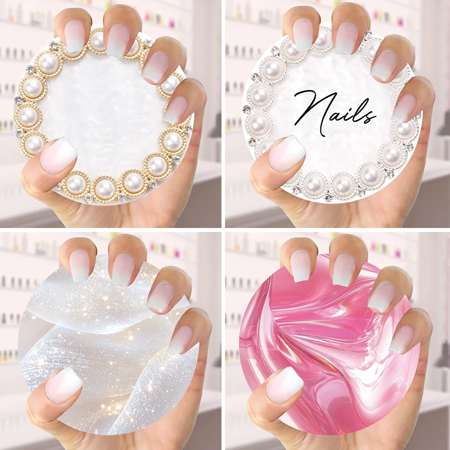 네일 아트 네일파이 디스크 디스플레이 카드, 수제 네일 사진 소품, 네일 살롱 액세서리, 네일 테크 소품, 네일 셀카 디스크, 10 개