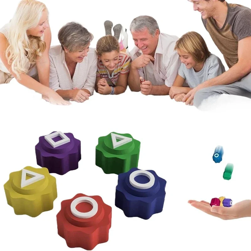 Korean Folk Game Sets Dice Party Game Props Square Circle Triangle Family Stone Catching Props Gonggi Jack Set Kid