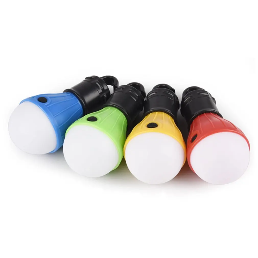 

Mini Portable Lighting Lantern Tent Light LED Bulb Emergency Lamp Waterproof Hanging Hook Flashlight Camping Light Use 3*AAA