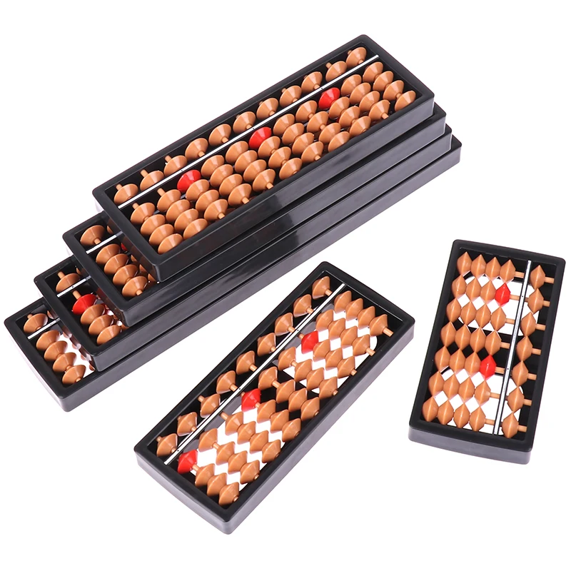 Mathematics Beginners 7/9/11/13/15/17 Digit Rods New children's Mini Standard Abacus Soroban Calculator Counting Tool