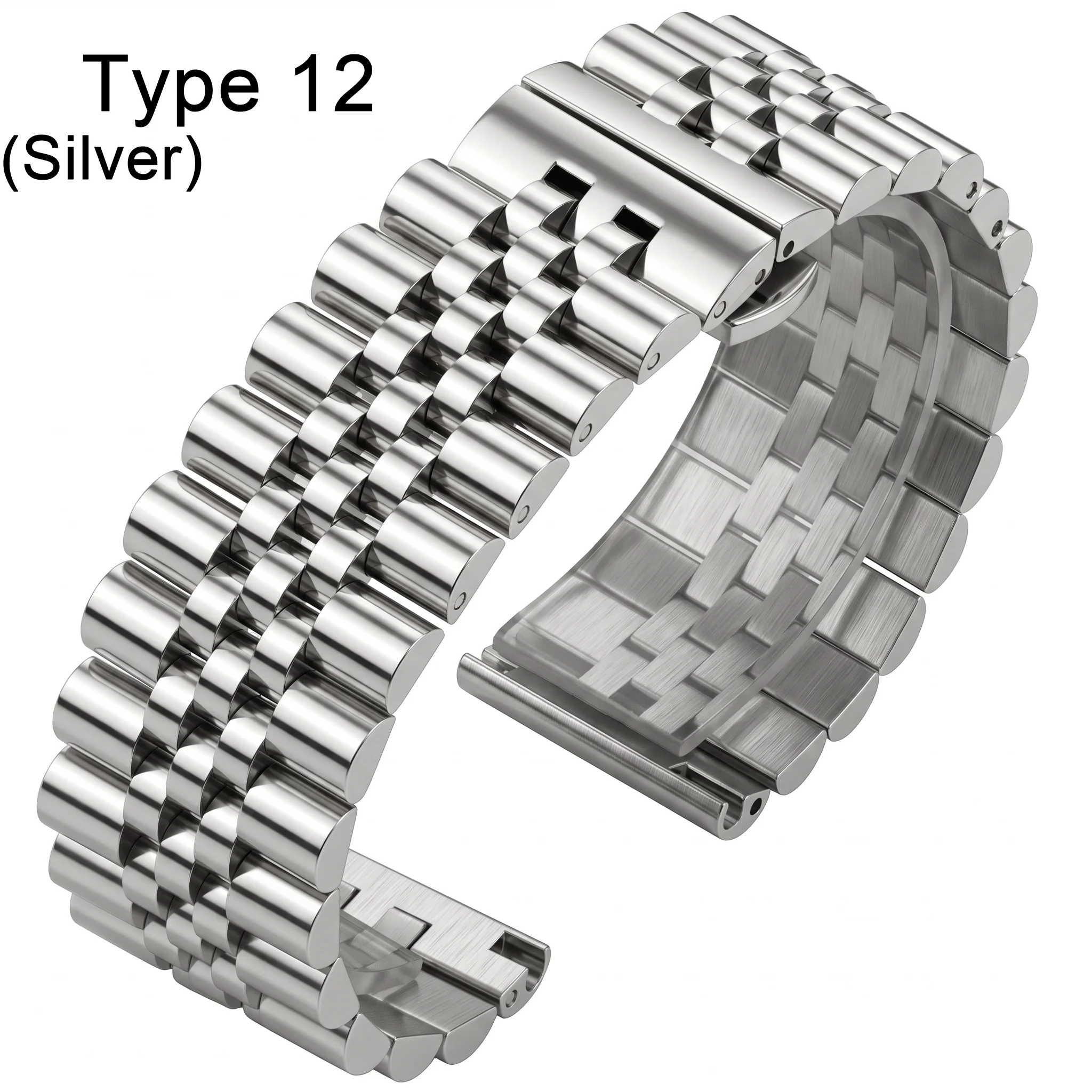 Sleek Stainless Steel Watch Band - Premium Metal Replacement Strap