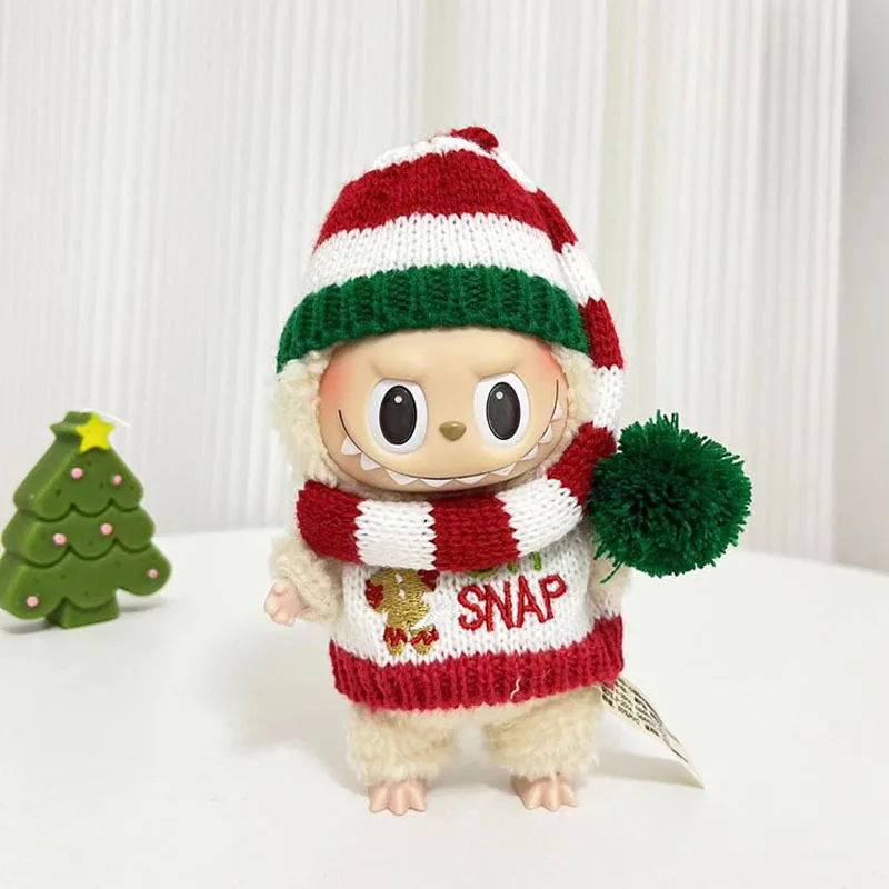 thumbnail image 1 of Clothes Only 15cm Pendant Blind Box Macaron Cloth Labubu Time To Chill Filled Doll Accessories Cos Cute Doll Pure Handmade Cloth, 1 of 5
