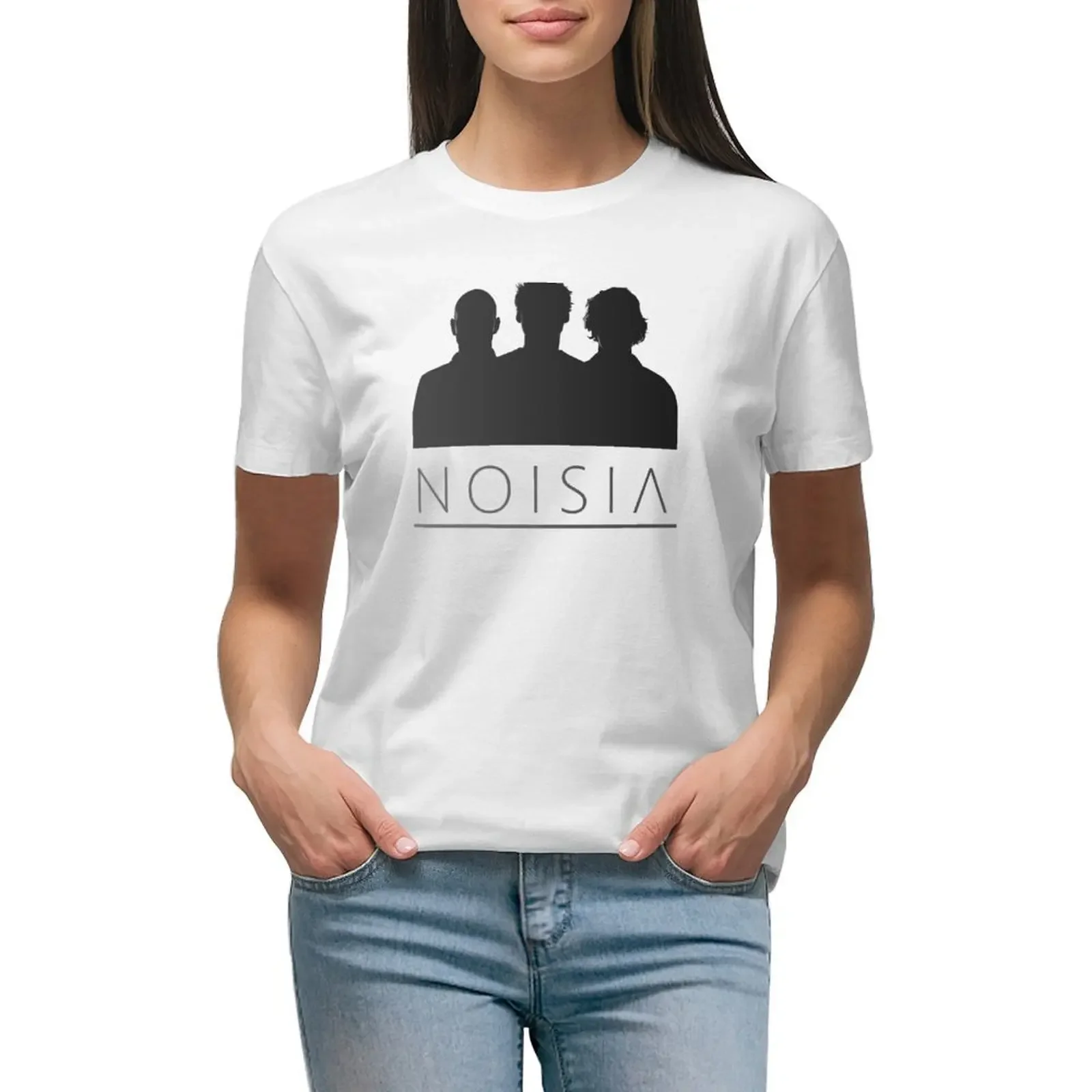 

Noisia T-shirt korean fashion Aesthetic clothing summer tops Women tops
