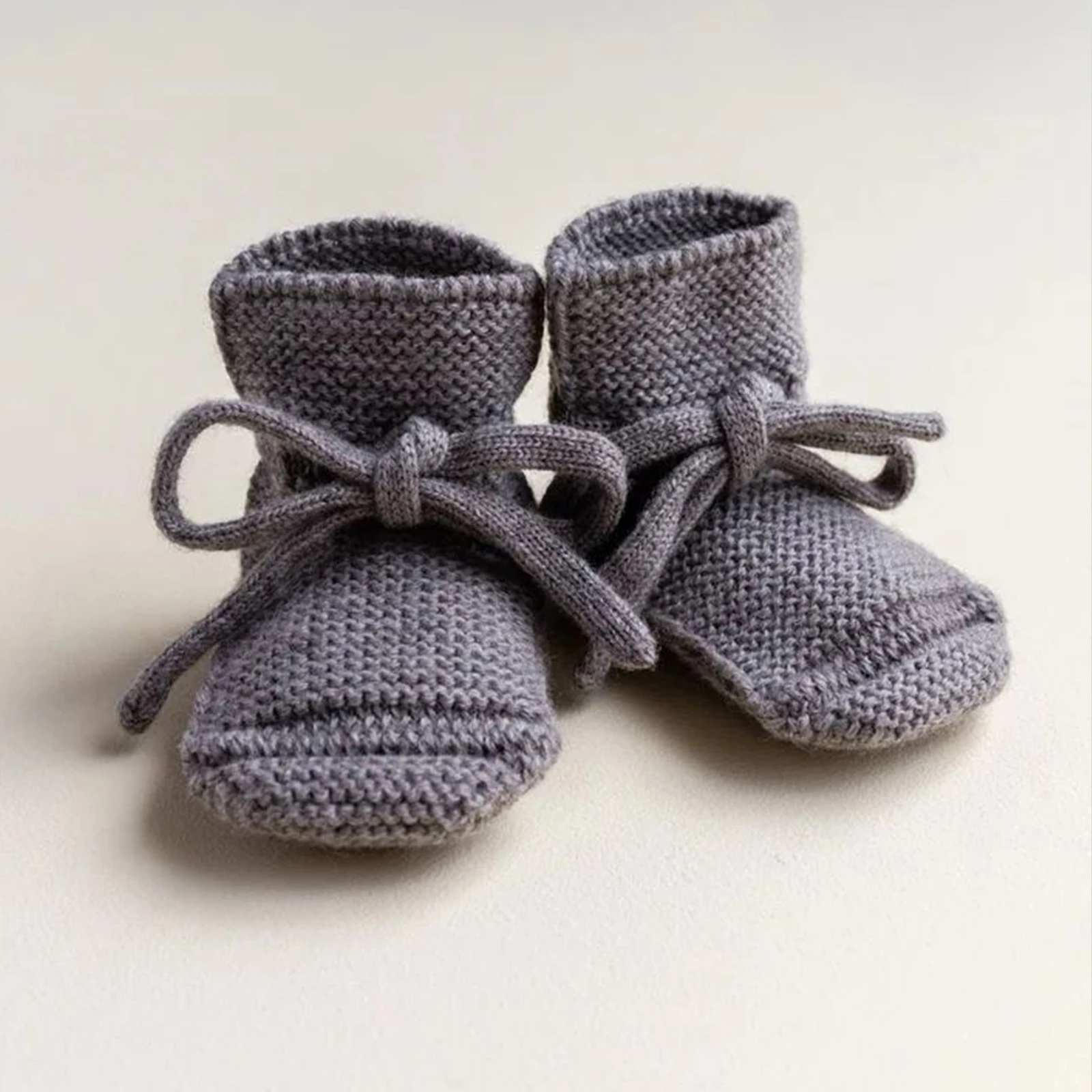 Description Picture 4 of itemCute Infant Baby Booties Autumn Winter Knit Merino Wool Warm Baby Socks