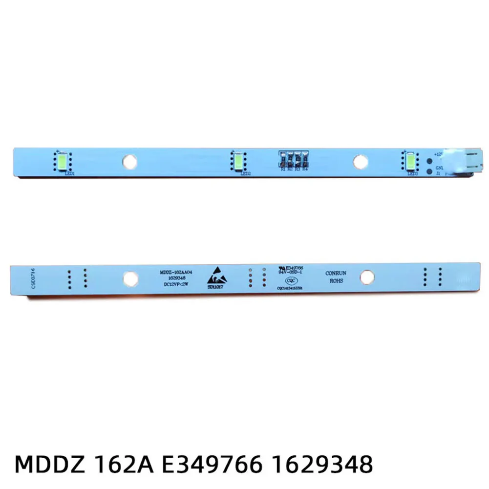 Zilimontt Refrigerator LED Light Strips For MDDZ-162A 1629348, Cool White, 16cm Length 12V DC 2-Pin Connector Replacement Part