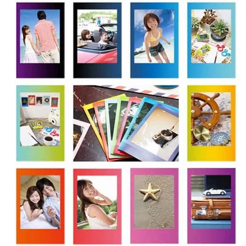 Instant Film Paper Fujifilm Instax Mini 10/20/30 Sheets White Monochrome Rainbow for Instant 11 7s 8 70 90 Camera