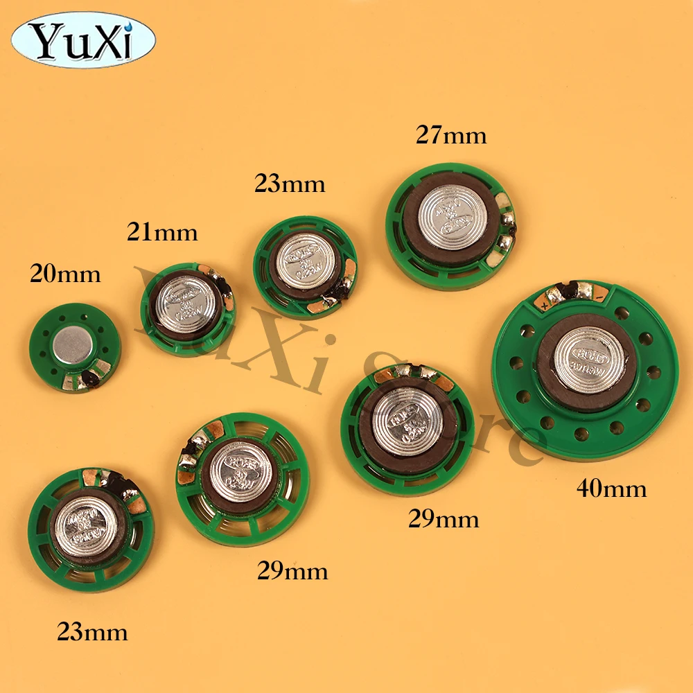 2Pcs 8 Ohm 0.25W 0.5W Horn Loudspeaker 8R Diameter 20mm 21mm 23mm 27mm 29mm 36mm 40mm LoudSpeakers 3