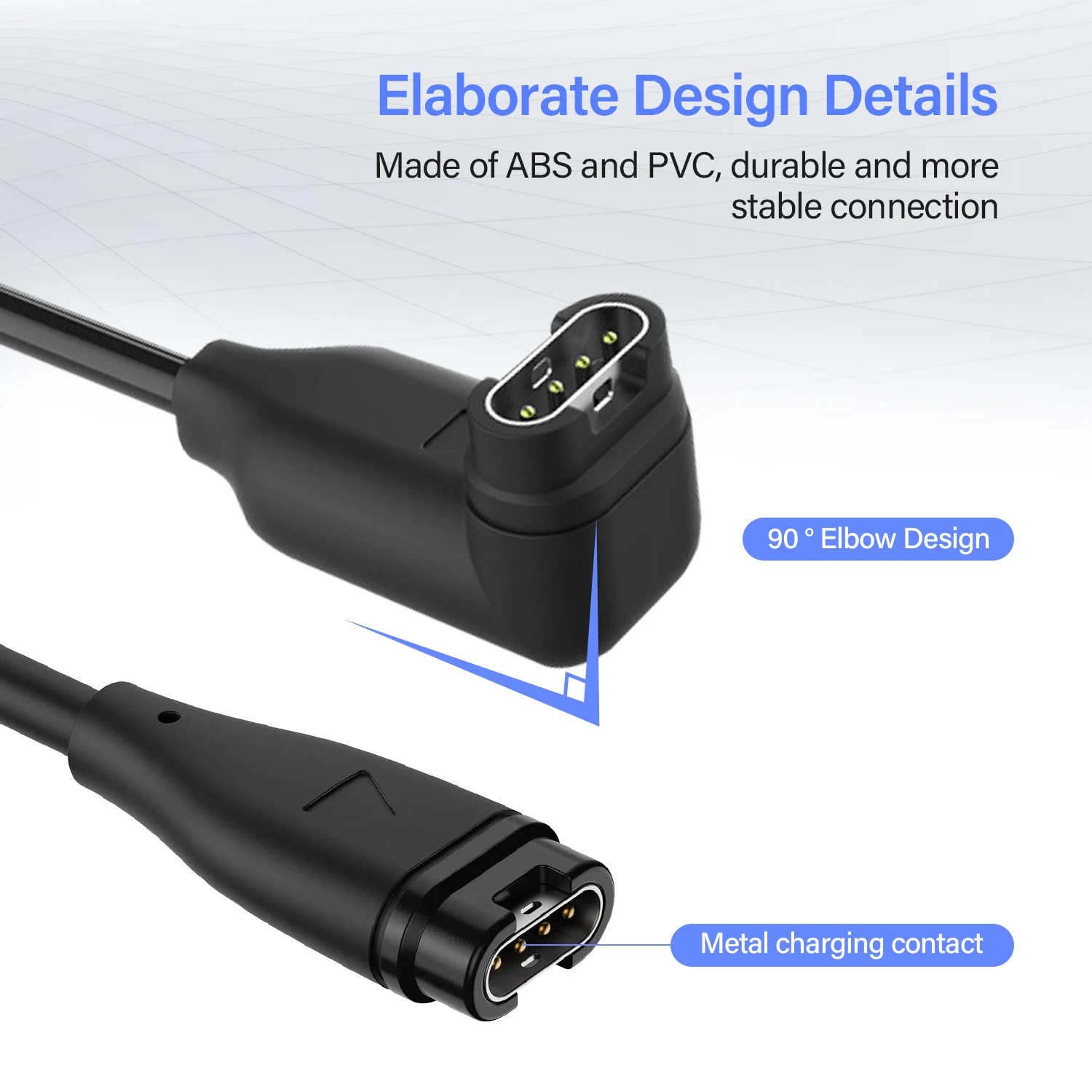 Premium 3.3FT Long USB Charging Cable with Charger Dock