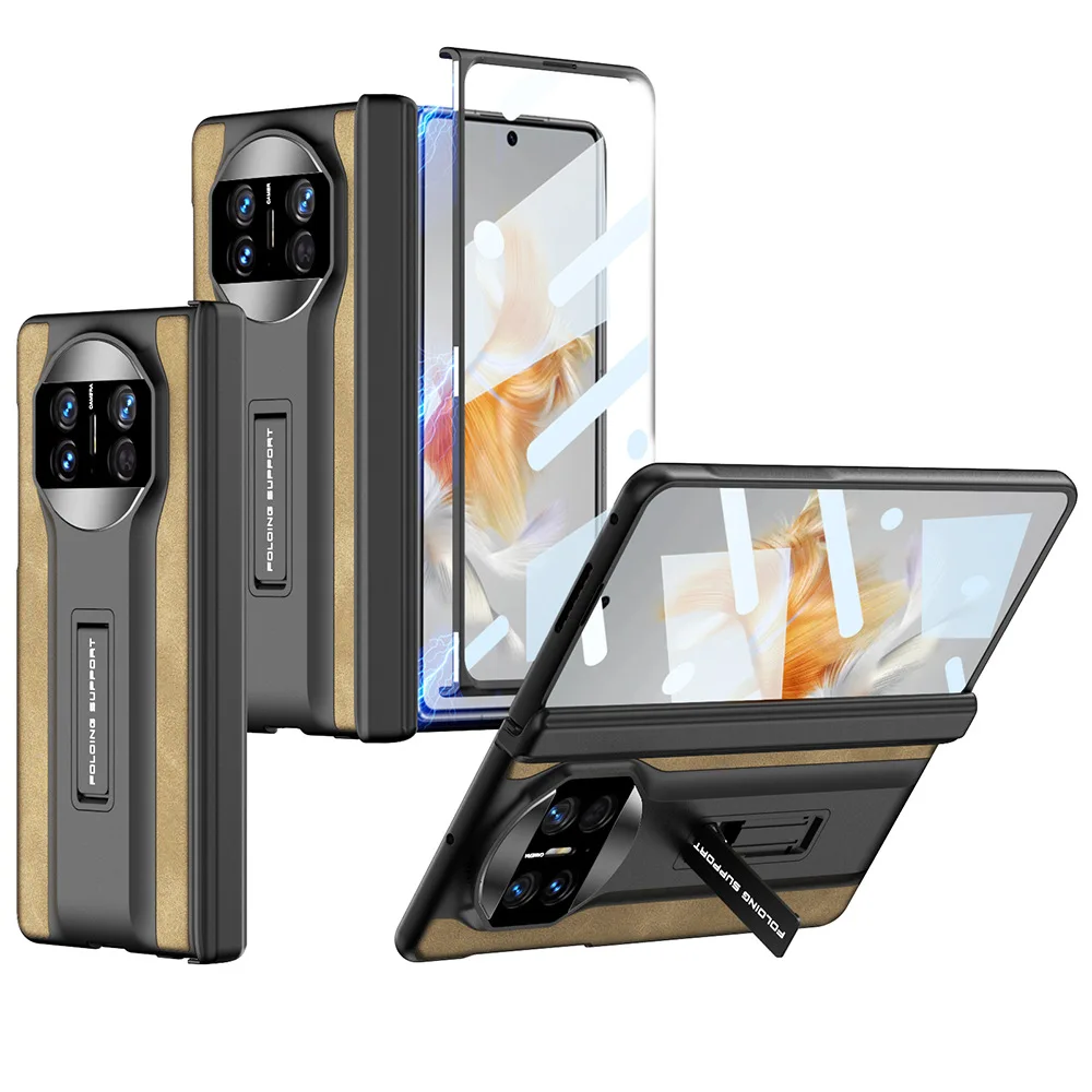 Luxury Anti-Knock Magnetic Leather Case with Hinge Full Cover