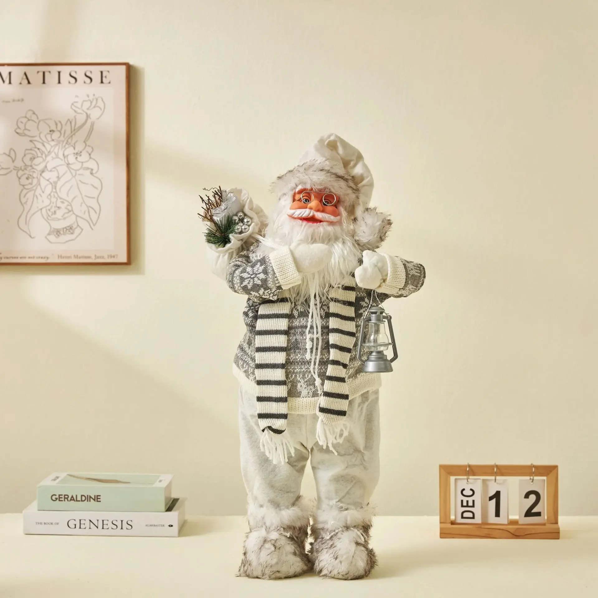 thumbnail image 1 of 60cm Big Santa Claus Doll Christmas Decorations New Year Home Room Decoration Kids Gift 2023 Navidad Christmas Tree Ornaments, 1 of 5
