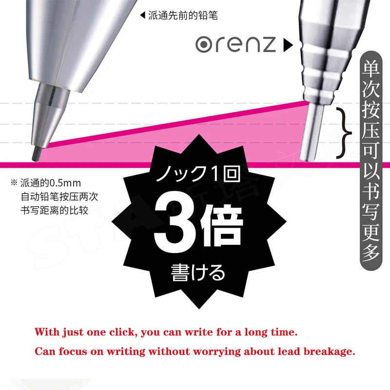 ญี่ปุ่นดินสอ Pentel Mechanical Limited Anti-Break Lead 0.3/0.2/0.5