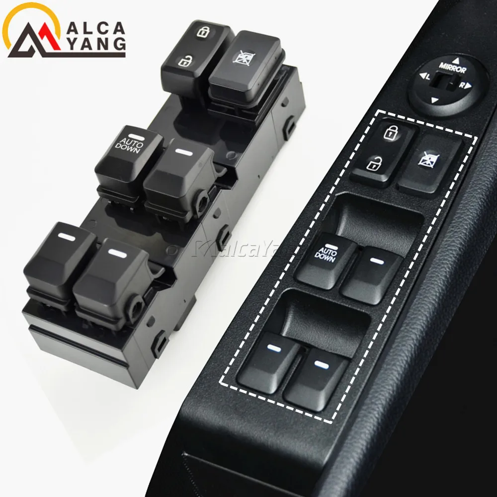 Electric Power Master Window Switch Button Set For Kia Sportage 2011 2012 2013 2014 2015 93570-3W600WK 93570-3W450 rocker switch electric window control switch