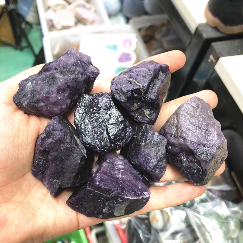 Natural Purple Crystals Rock Healing Stones Sugilite Gemstone Rough Raw For Decoration 5
