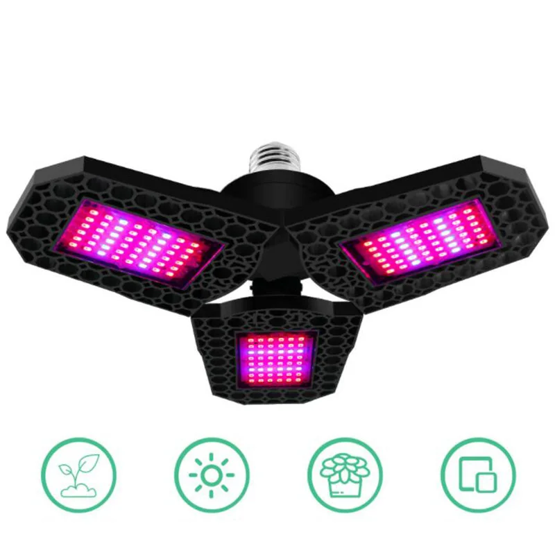 Led Phyto Lamp E27 100W 200W 300W Full Spectrum Led Grow Light Plant Bulb Ac 100-265V Per Indoor Flower Grow Tent Box K5