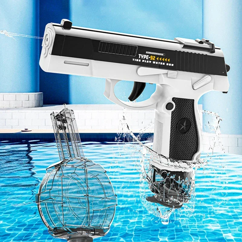 New simulation automatic reload water gun electric water gun summer shooting beach outdoor children fun toys boy and girl gift 2