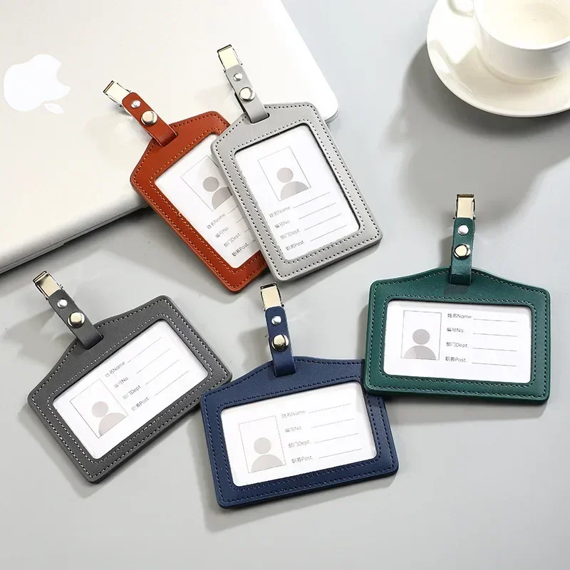 Premium Genuine Leather ID & Credit Card Holder – Versatile Badge & Card Case