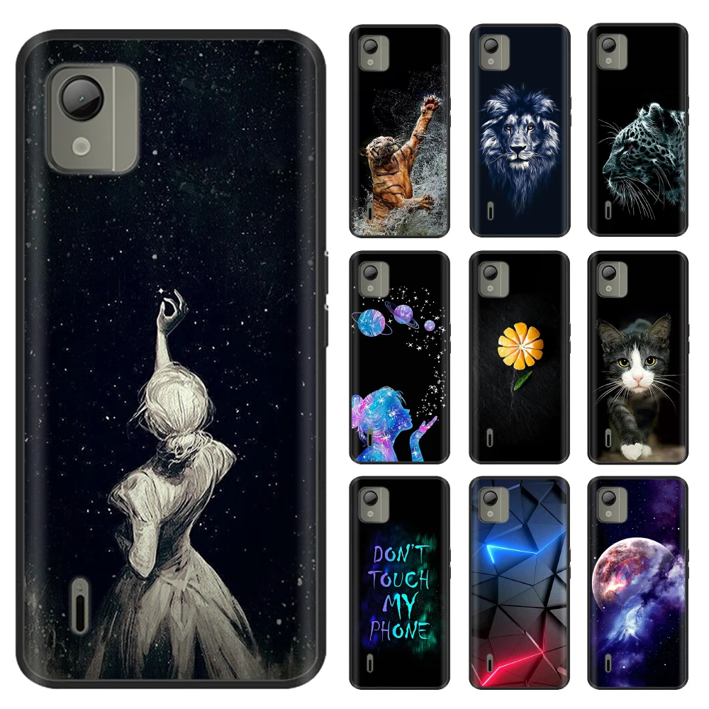 Per Nokia C110 Custodia Cover Fashion Printing Custodia Per Telefono Per Nokia C110 C 110 6.3 "Silicone Soft Coque Nokiac110 Fundas Protettivo