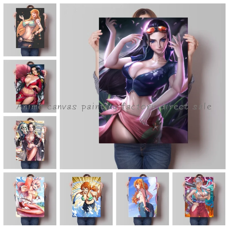 

Anime One Piece Character Queen Nami Poster HD Canvas Painting Home Bedroom Bar Cafe Entrance Wall Art Decoration Painting