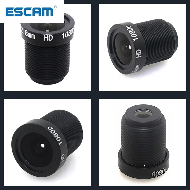ESCAM 1080P 2.8/3.6/6mm CCTV LENS Security Camera Lens M12 2MP Aperture F1.8, 1/2.5" Image Format Surveillance Camera Lens HD camera lens surveillance camera accessories