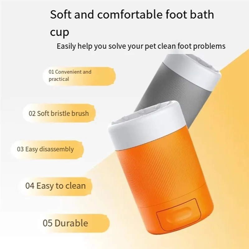 Foot Wash Cup Dog Going Out To Clean Beauty Foot Wash Magic Intelligent Automatic Foot Wash Bath Cup Tool - PeticaDeals