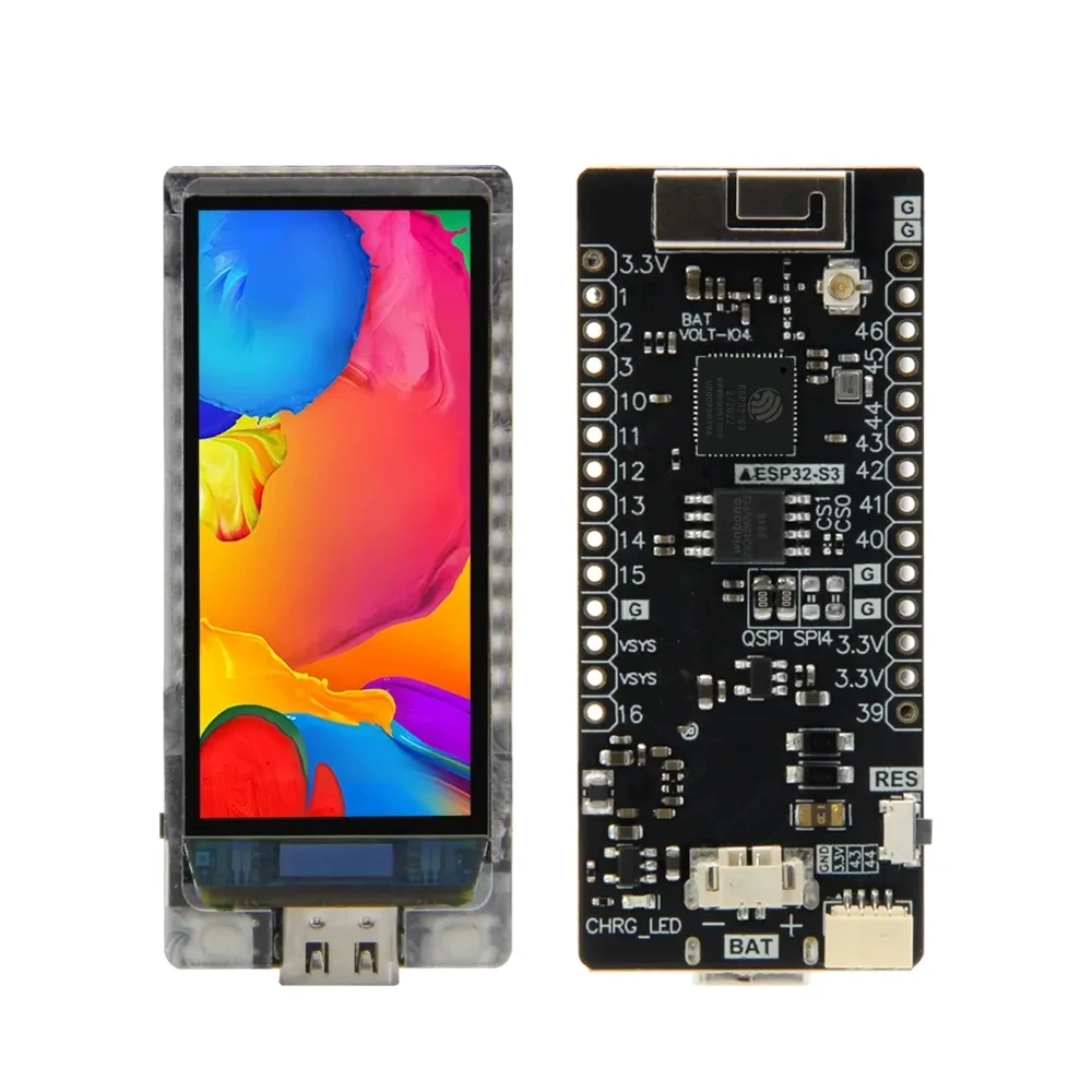 Development-board-T-Display-S3-AMOLED-ESP32-S3-1-91-inch-AMOLED-2 ...