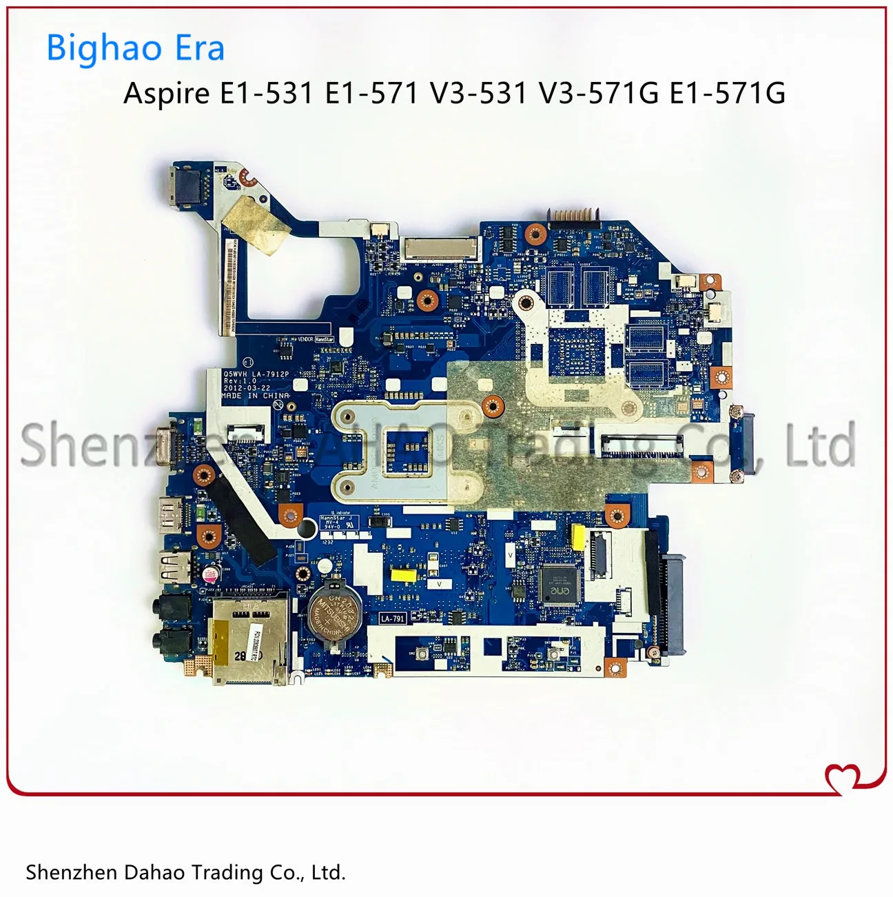 Placa-mãe Portátil para Acer Aspire V3571 E1-571g E1-571 E1-531 Q5wvh La7912p mb Hm70 Chipconjunto Hm77 100 Totalmente Testado - Imagem 2
